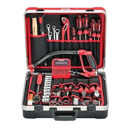 Gedore verktøysett i koffert, 72 verktøy