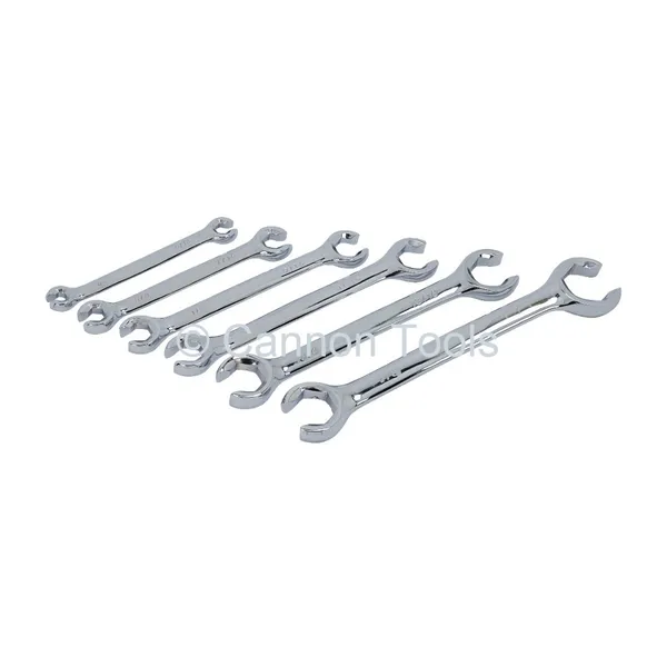 Åpne ringnøkler i sett, tommer