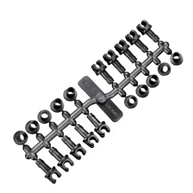 Klips for 3/16" rør, 10-pakk