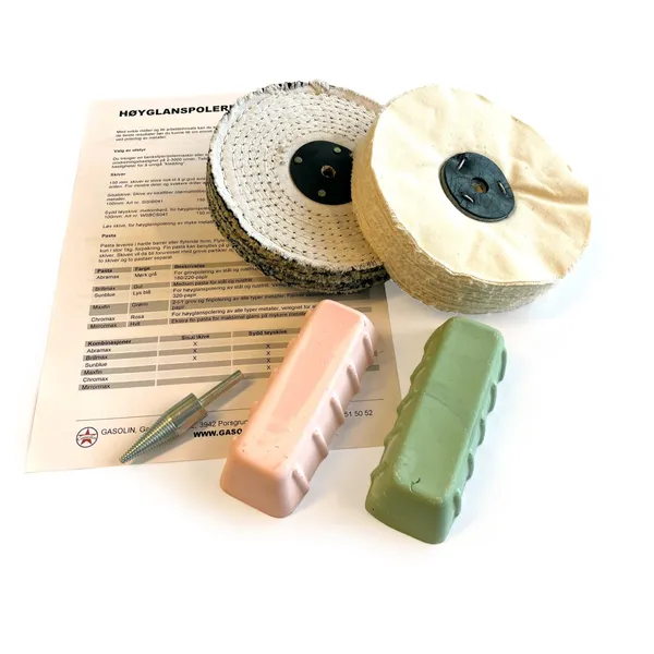 Polersett for aluminium etc.