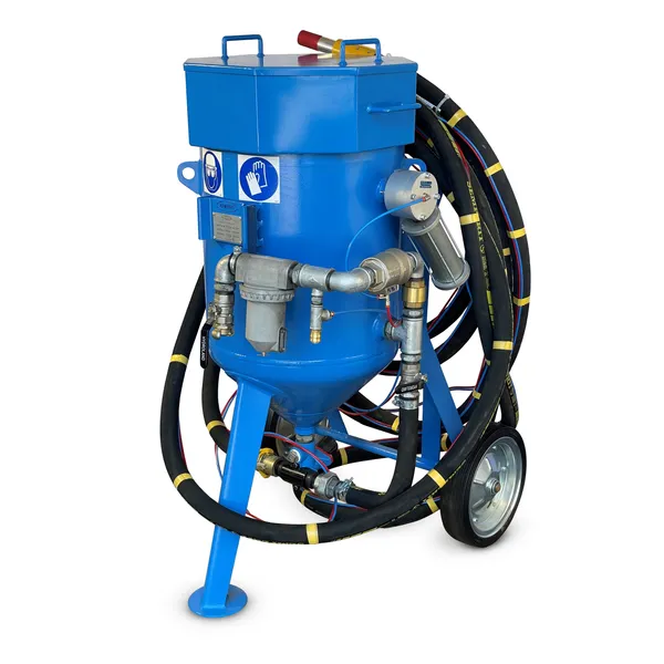 Trykksandblåser for industri 100 l.