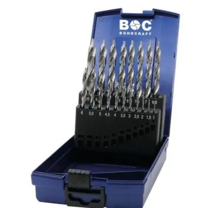 Borsett med trappespiss, 1-10 mm.