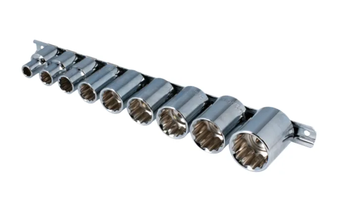 Pipesett whitworth 1/2", 9 deler