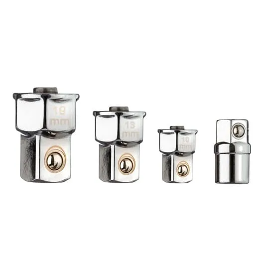 Gedore skrallenøkkelsett med pipeadaptere, 12 deler