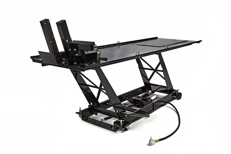 MC-løftebord, lufthydraulisk 450 kg, sort