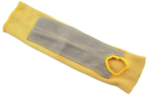 Armbeskytter, kevlar m/lærlapp