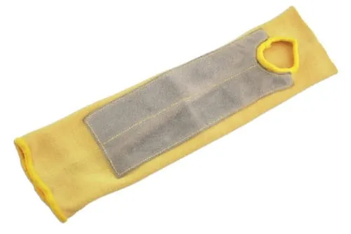 Armbeskytter, kevlar m/lærlapp