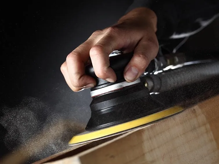 M7 eksentersliper m/5 mm. utkast, 6"