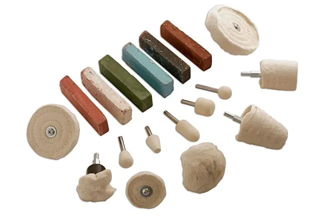 Polersett for felger og hulrom