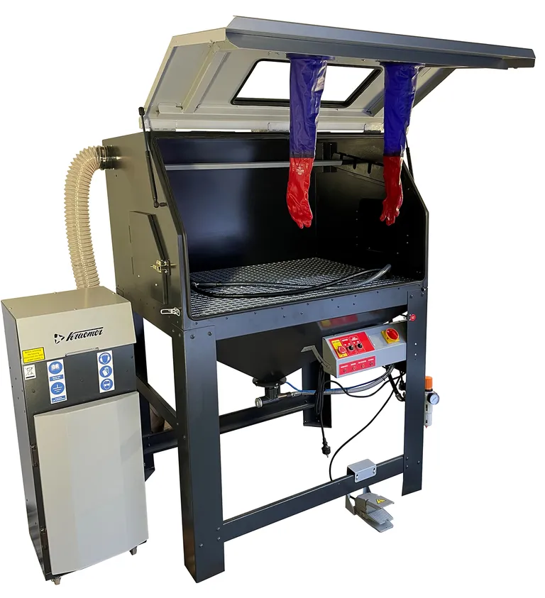Sandblåsekabinett, 900 l. for verkstedbruk