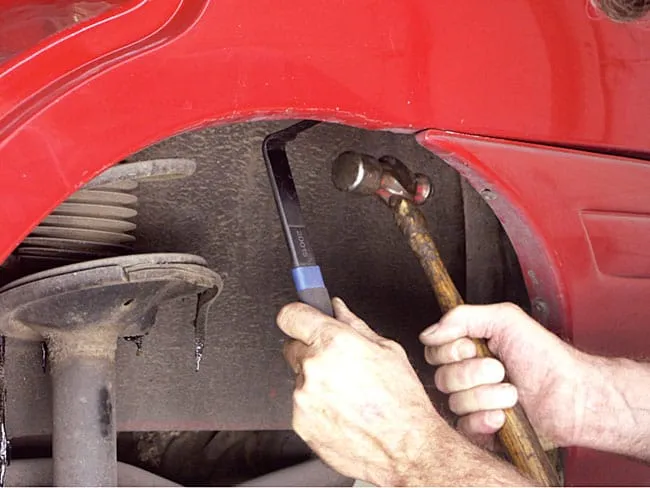 Punktsveismeisel, vinklet