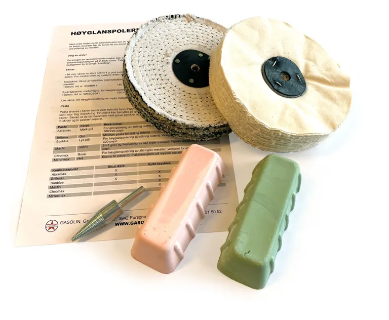 Polersett for aluminium etc.