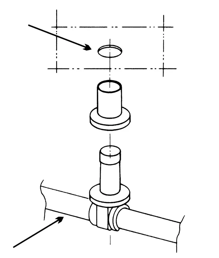 Klips for 3/16" rør, 10-pakk