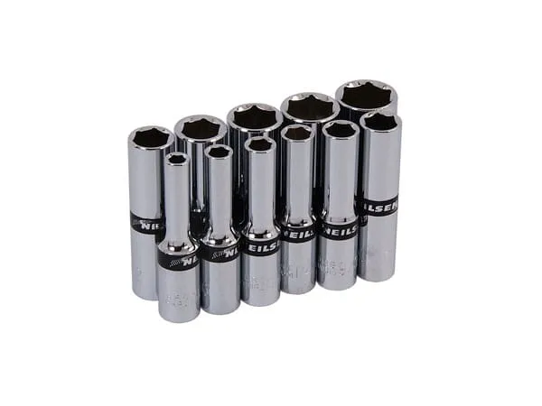 Langpipesett, tommer 1/4" firk.