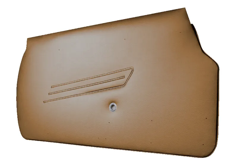 FIAT SPIDER DØRPANELSETT TOBAKK MED JERNPLATE 2 STK TYPE 5 1966 - 1978