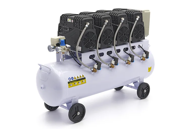 Stillegående kompressor, 4 hk./80 l. 