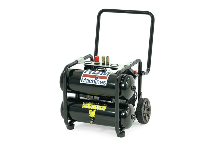 Stillegående kompressor 1,5hk/20l., transportabel