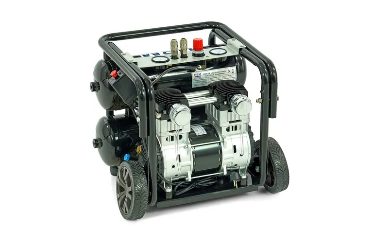 Stillegående kompressor 1,5hk/20l., transportabel