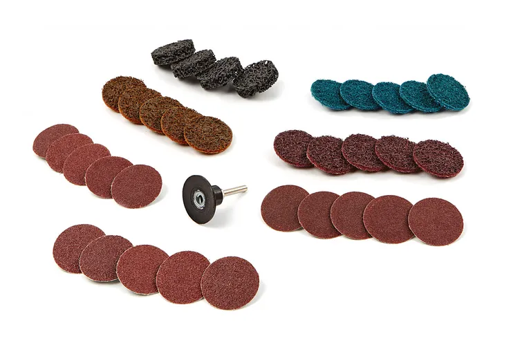 Slipe- og polersett med Roloc-innfesting