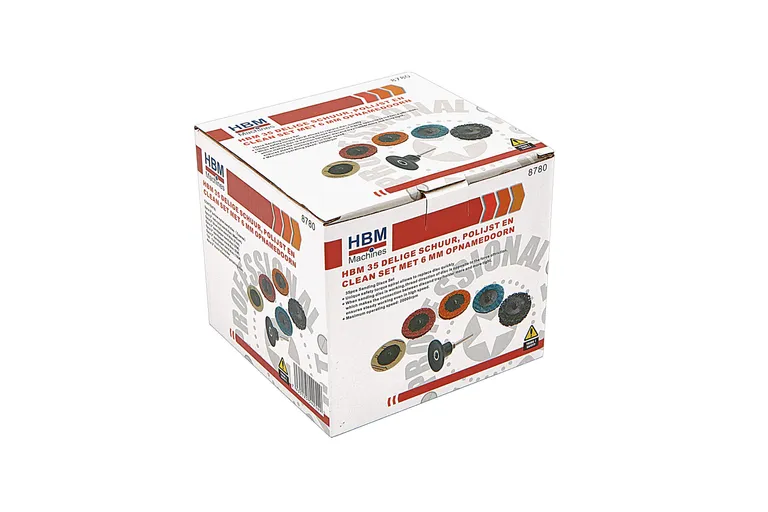 Slipe- og polersett med Roloc-innfesting