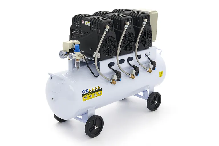 Stillegående kompressor, 3 hk./70 l. 