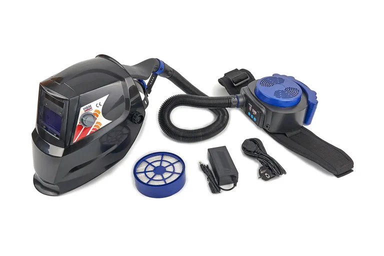 Automatisk sveisehjelm med frisklufttilførsel