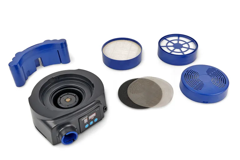 Automatisk sveisehjelm med frisklufttilførsel