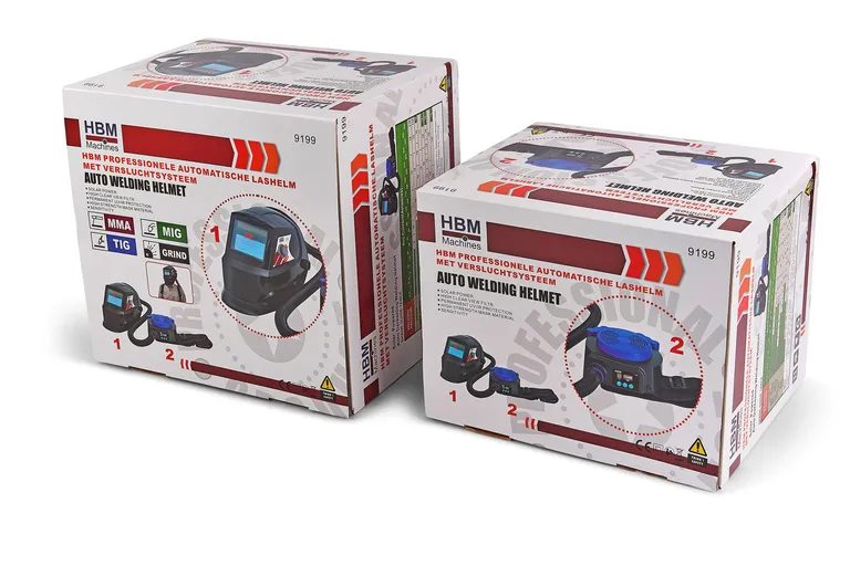 Automatisk sveisehjelm med frisklufttilførsel