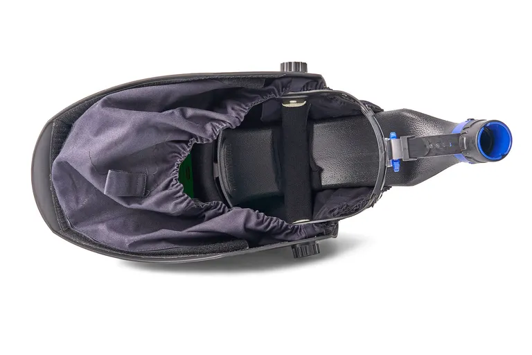 Automatisk sveisehjelm med frisklufttilførsel