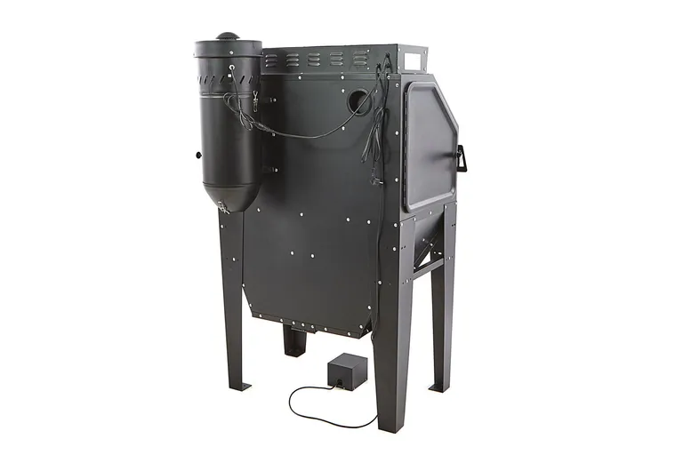 Sandblåsekabinett med avsug, 350 l. Matt sort