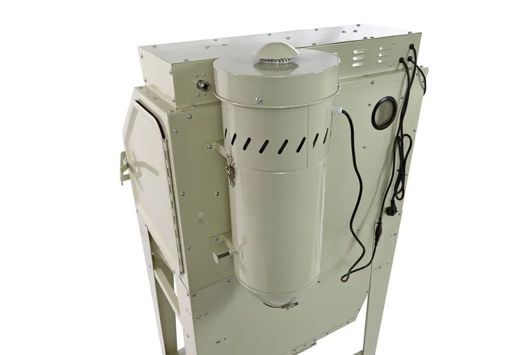 Sandblåsekabinett med avsug, 350 l.