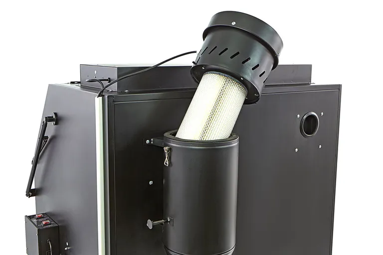 Sandblåsekabinett med avsug, 990 l. sort