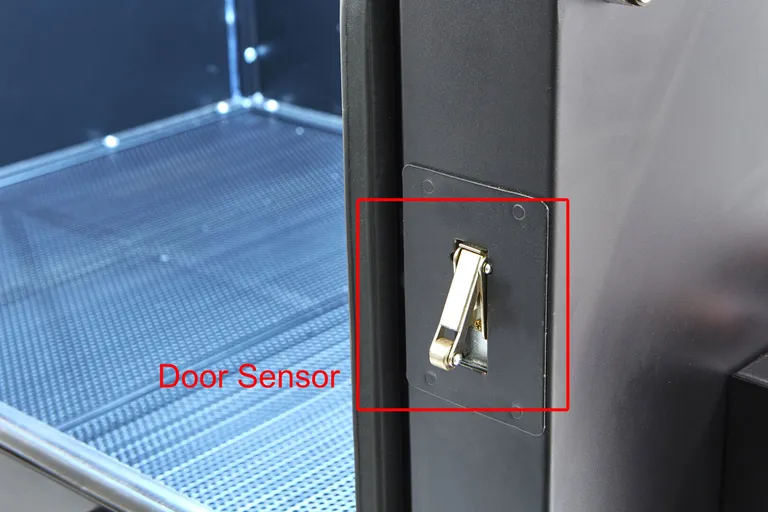 Sandblåsekabinett med avsug, 990 l. sort