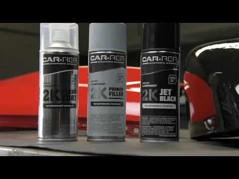 Billakk 2-komponent, sort matt