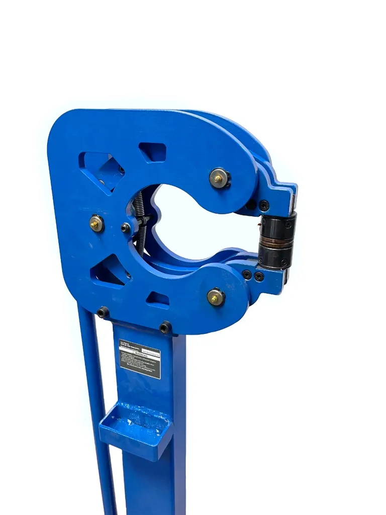 Krympe-strekkemaskin med runde kjefter, 165 mm.