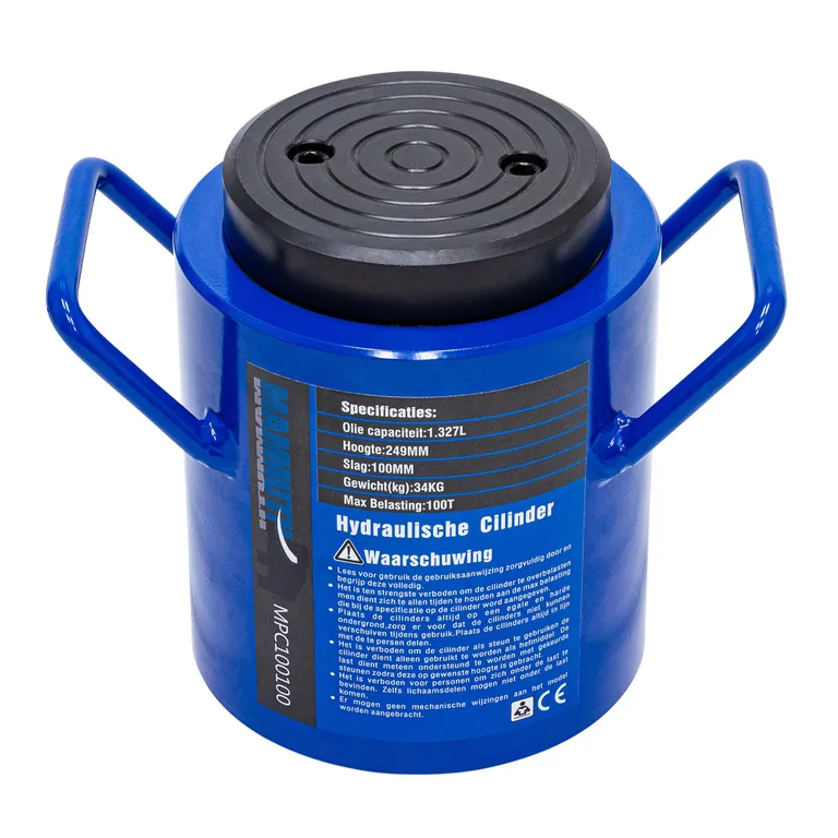 MAMMUTH hydraulikksylinder 100t. 100mm. slag