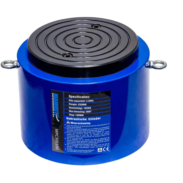 MAMMUTH hydraulikkylinder 300t. 100mm. slag 