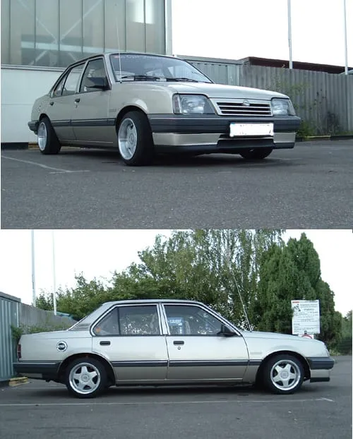 Senkesett Opel Ascona C 4 dørs