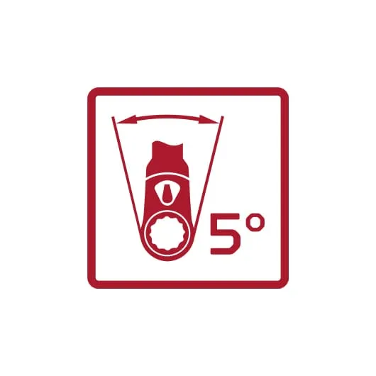 Gedore skrallenøkkelsett metrisk, 5 stk. 