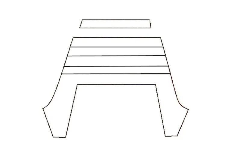 PORSCHE 911 - 964 COUPE HEADLINER HVIT UTEN SOLTAK 1963 - 1989 / 2.0 - 3.3