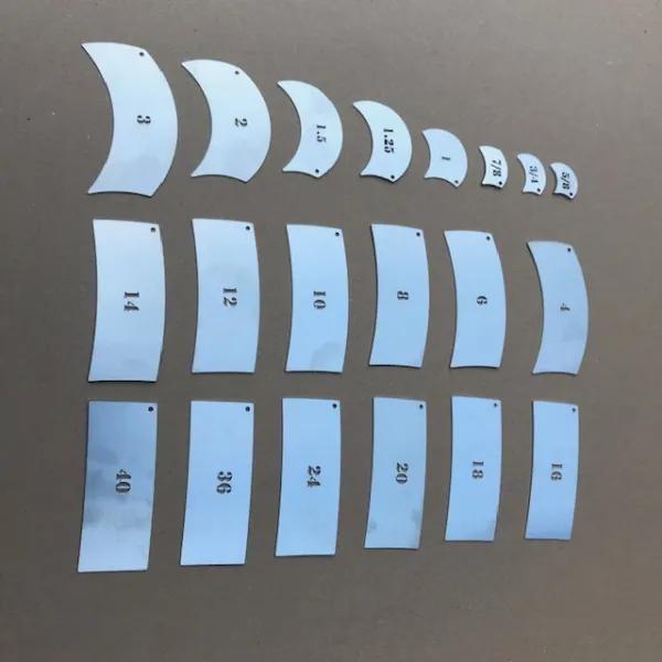 Radiusmaler, 20-delers sett