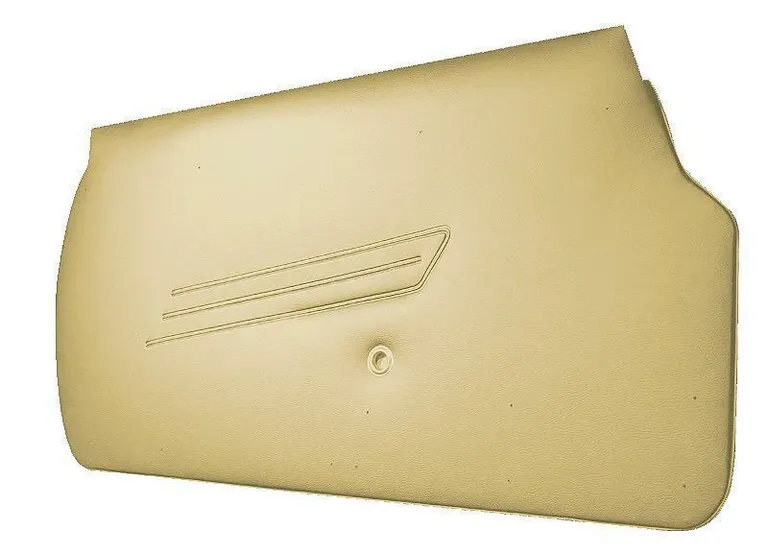 FIAT SPIDER DØRPANELSETT BEIGE MED JERNPLATE 2 STK TYPE 5 1966 - 1978