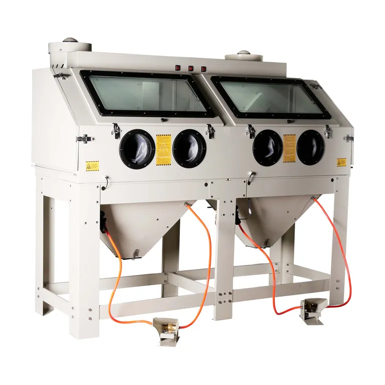 Sandblåsekabinett for lange emner, 880 l.