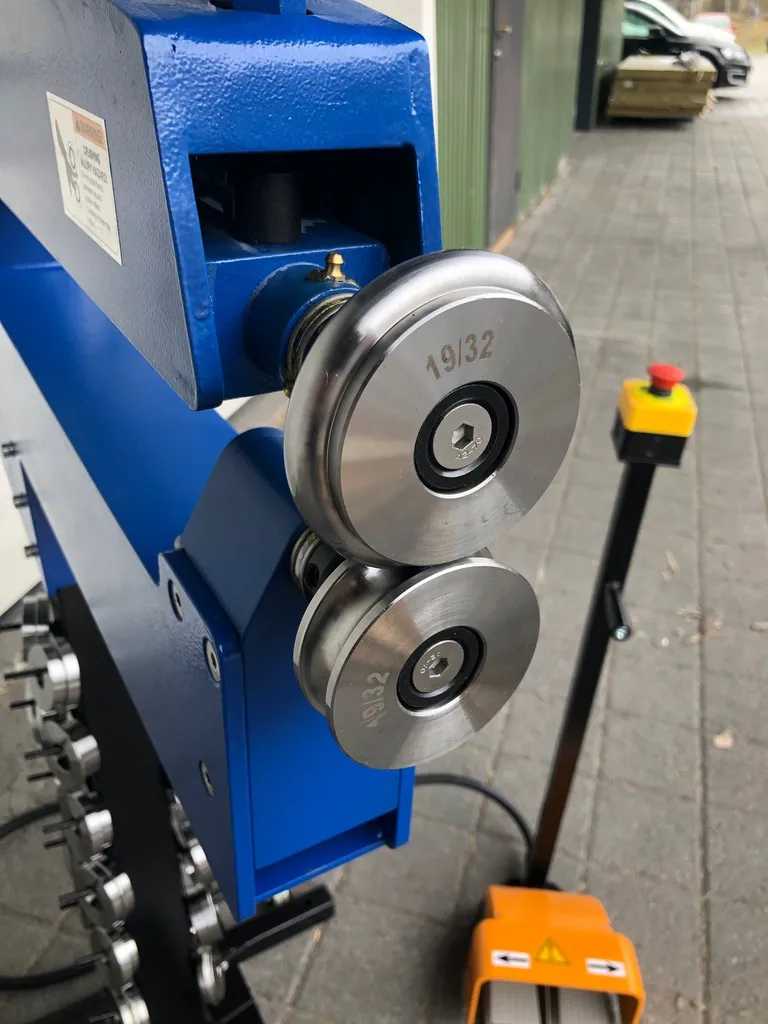 Sikkemaskin med høyt gap