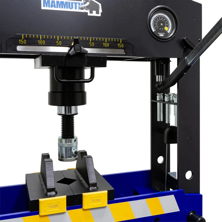 MAMMUTH verkstedpresse 50 t. lufthydraulisk