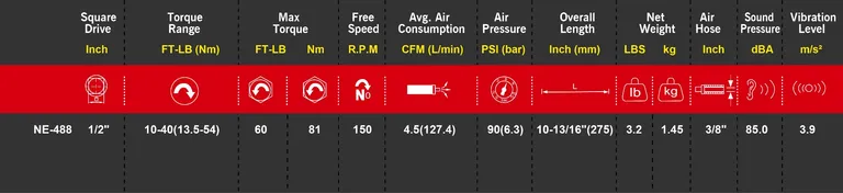 M7 luftskralle m/vinkelledd, 1/2