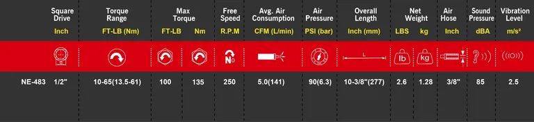 M7 luftskralle 1/2 0,5 hk.