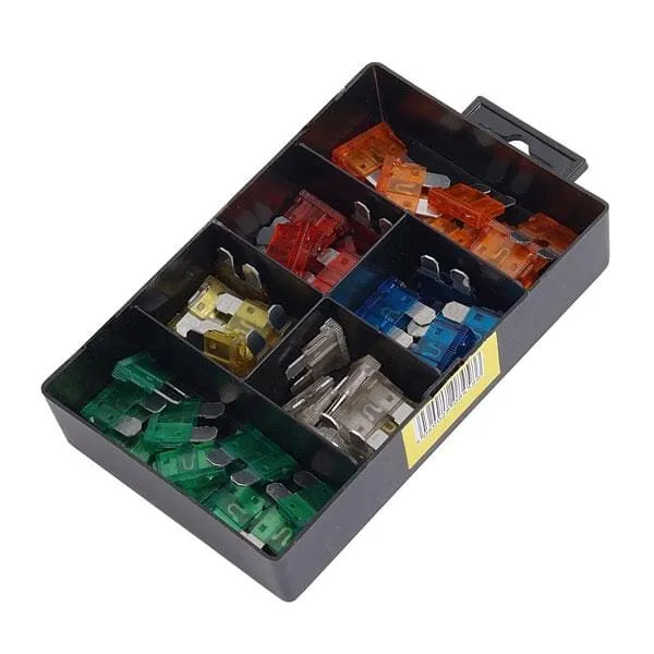 Sikringsett, flatstift 50 stk