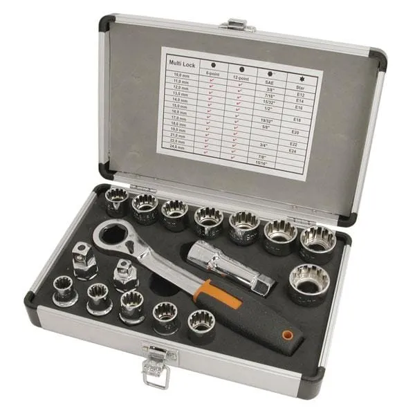 Pipesett med hull, 10-24mm