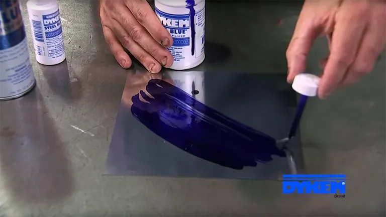 Dykem Steel Blue - Layout Fluid - Merkefarge